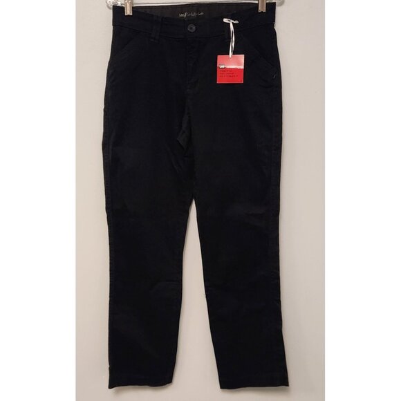 LEE‎ Sinfully Soft Pants Comfort Fit Straight Leg Black Womens Sz 6 Medium NEW - Picture 4 of 11